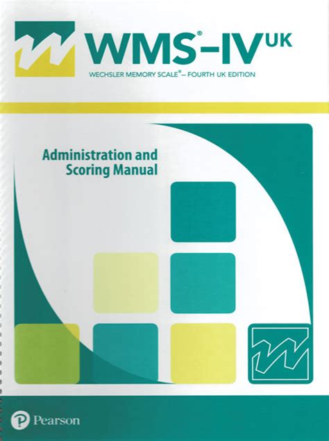 Wms iv administration and scoring manual. - After- sales- feedback mit kundenkonferenzen. methodische grundlagen und praktische anwendung..