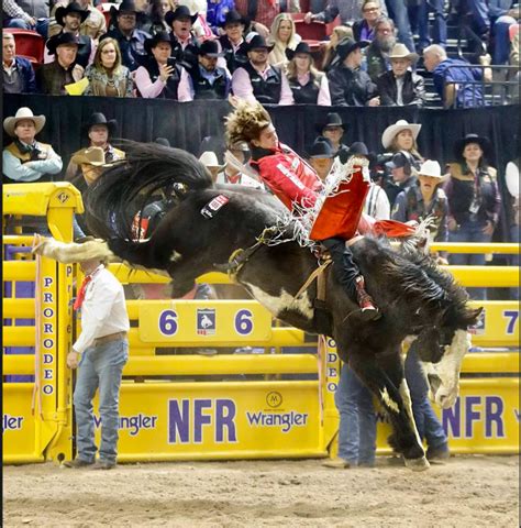 Wnfr 2023. WRANGLER NFR ROUND 1 – FRIDAY DECEMBER 8, 2023 – Thomas & Mack ArenaDAYSHEET | NEWS AND NOTES BAREBACK RIDING Place Contestant Stock Score Payoff 1 Rocker Steiner Risky Business Stace Smith Pro Rodeos 87 $30,706 2 Clayton Biglow Renovo Shady Nights Pickett Pro Rodeo Co. 85.5 $24,268 3 Jess Pope True Grit Wayne Vold Rodeo 85 $18,325 4 Richmond Champion Cash & Carry Andrews Rodeo 83.5 $6,438 ... 