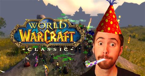 WoW Classic Server Celebrates Asmongold Reaching Max Level