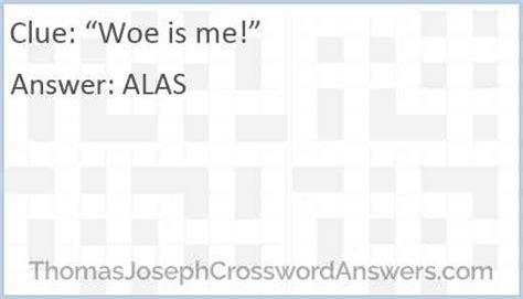 Our crossword solver found 10 results for the crossword clue "wo