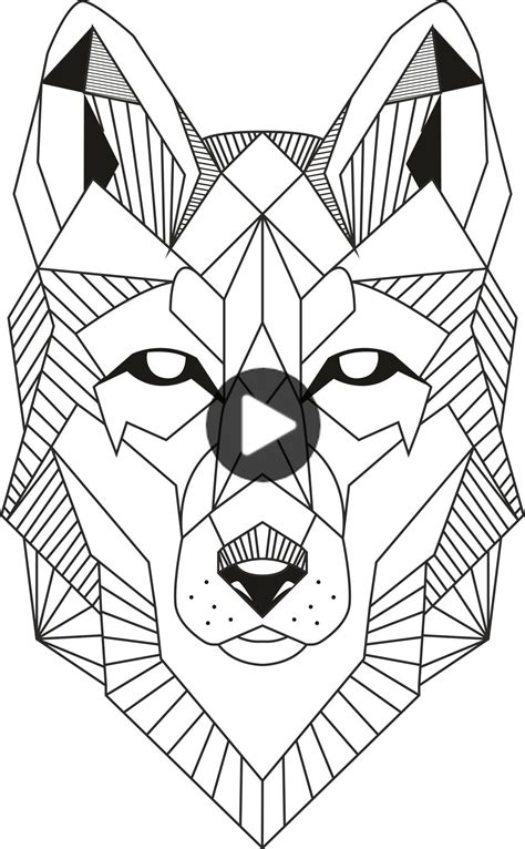 Wolf Line Art - Etsy