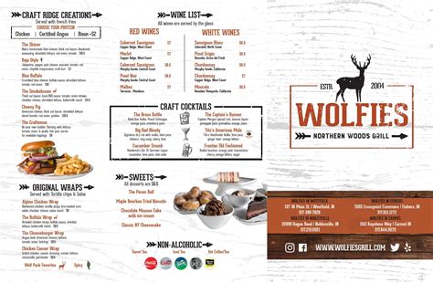 ... Wolfies - Menu WOLFIES GRILL - GEIST, Indianapolis - Menu, Prix & Restaurant … https://www.bringmethat.com/t/in/castleton/46256/wolfies-at-geist https://wolfies .... 