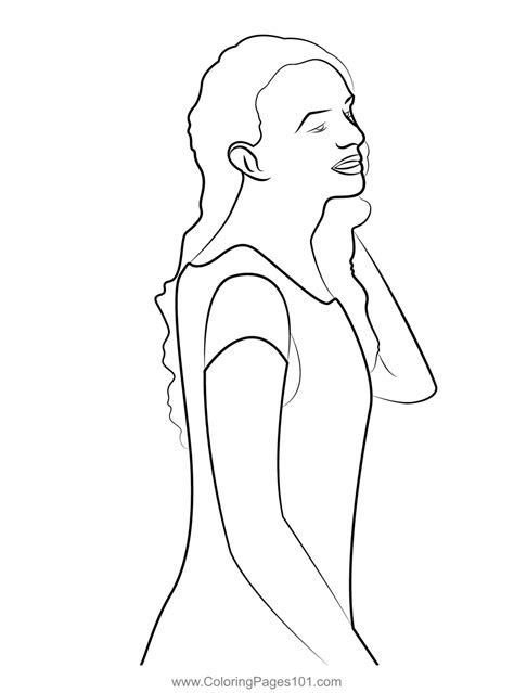 Woman Coloring