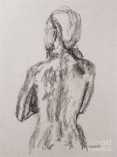 Woman From Behind Drawing