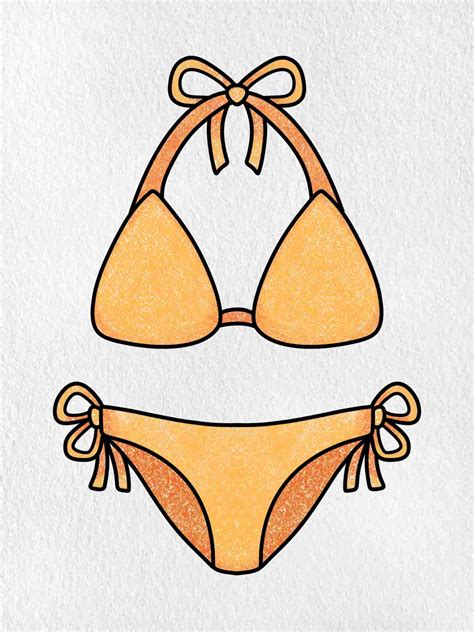 Woman In Bikini Drawing