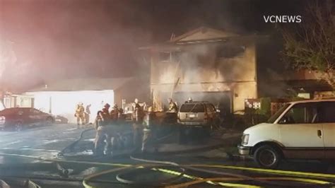 Woman dies, man hospitalized in house fire in Ventura 