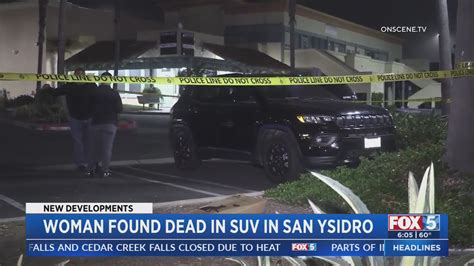 Woman found dead in SUV near San Ysidro mall