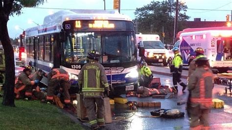 Woman in 20s seriously injured after being struck by bus in Brampton