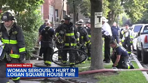 Woman in grave condition after house fire in Logan Square