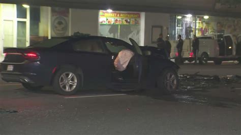 Woman killed, man critically injured in possible street-racing crash in Pomona