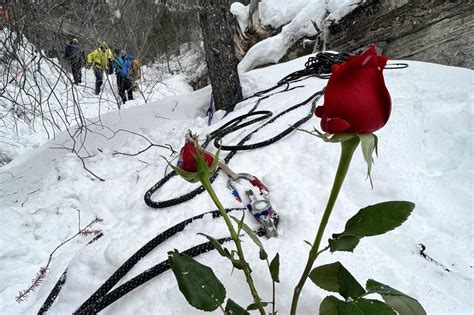 Woman killed after pushing climber away from falling ice column in Utah