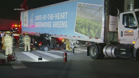 Woman killed after smashing into tractor-trailer 