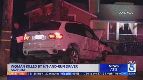 Woman killed by hit-and-run driver attempting to escape officers in Anaheim: Police
