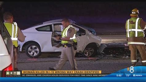 Woman killed in I-15 wrong-way crash identified