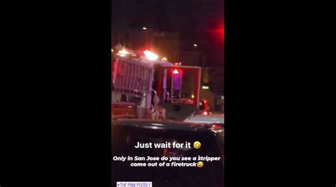 Woman seen in SJ fire truck outside of strip club wanted ride-along, investigation reveals