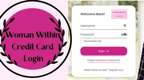 Woman Within Credit Card - One Time Payment. Make a quick and easy payment on your Woman Within credit card account online. No need to sign in or register. Just enter your card number and zip code and follow the instructions.. 