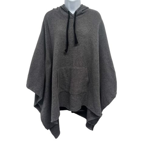 Women’s hooded Cuddleduds poncho Size 2X-3X dark gray eBay