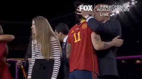 Women’s soccer player kissed on lips by former federation president returns for Spain