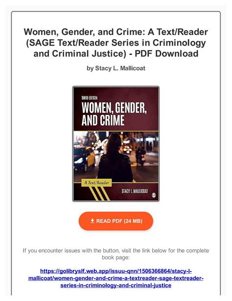 Women And Crime A Text Reader Sage Text Reader