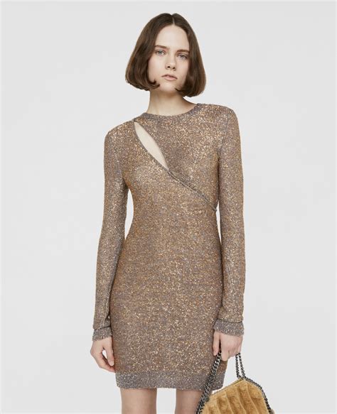 Women Bronze Sequin Knit Mini Dress in 2022 Knit mini dress, Mini
