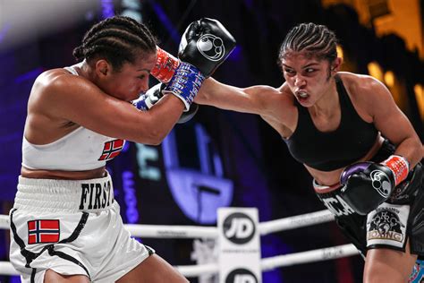 Women boxers. Boxing news, commentary, results, audio and video highlights from ESPN. ... Women's boxing divisional rankings: Featherweight division on hold after Serrano-Meinke postponement. 3d. 
