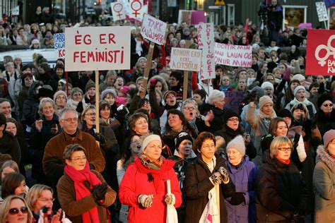Women in Iceland including the prime minister go on strike for equal pay and an end to violence