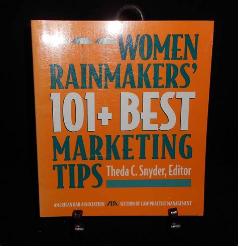 Full Download Women Rainmakers Best Marketing Tips By Theda C Snyder