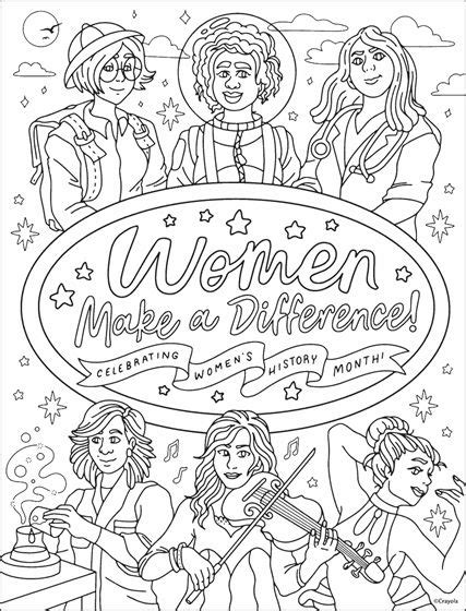 Womens Coloring Pages