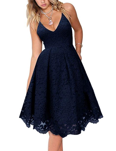 Womens Criss Backless Spaghetti Strap V Neck Lace Party Long Dress …