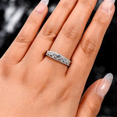 Womens Silver Wedding Band