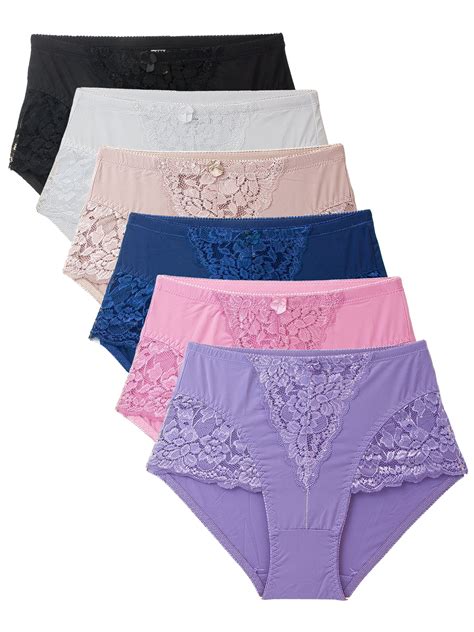 Womens plus size panties. The various cuts—bikini, high-waist, French cut, thong, and hiphugger—are available in women’s sizes XS to 3X and a number of colors and patterns. Because they can absorb up to 8 teaspoons of fluid, … 
