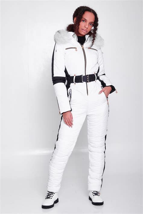 Womens ski suit. The bold design of the ski suit allows it to stand out on its own, so I'd keep the rest of my winter gear relatively simple to let the suit take centre stage. £1,650.00 AT MODA OPERANDI 5 / 10 