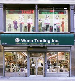 Wona trading inc nyc. Wona Trading. 5.0 (2 reviews) Claimed. $ Jewelry, Accessories, Wholesale Stores. Closed 7:00 AM - 4:30 PM. See hours. See all 140 photos. Write a review. Add photo. Location & Hours. Suggest an edit. 37 W 28th St. New York, NY, NY 10001. Broadway & Avenue Of The Americas. Flatiron. Get directions. Other Jewelry Nearby. Sponsored. Brilliant Earth. 