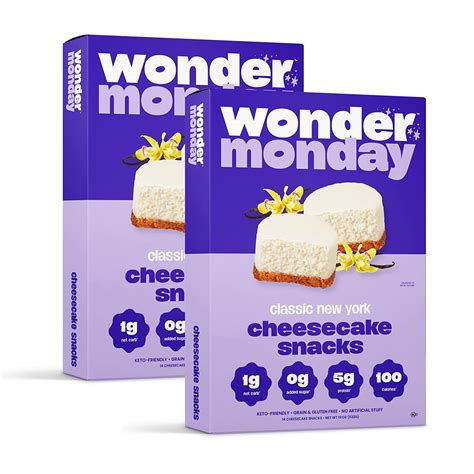 Wonder monday. We aim to build an authentic community of partners who are passionate about our brand and products. Apply to earn affiliate commissions and get early access to products. Already a member? Wonder Monday cheesecakes are low-carb, low-sugar, keto-friendly, diabetic-friendly, high-protein, and gluten-free. Our healthy snacks taste too good to be ... 