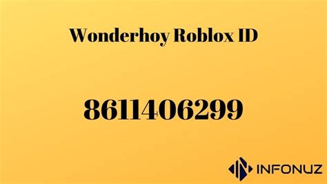 Wonderhoy roblox id. Things To Know About Wonderhoy roblox id. 