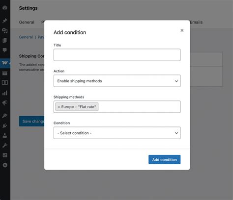 Woocommerce conditional shipping and payments.  Use the intuitive block editor to des...