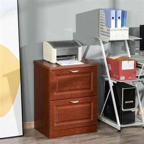 Wood 2Drawer Lateral File Organizer with File Hooks and