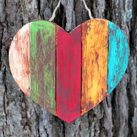 Heart Decor, Wood Heart, Wooden Heart, Heart, Love, Heart Art