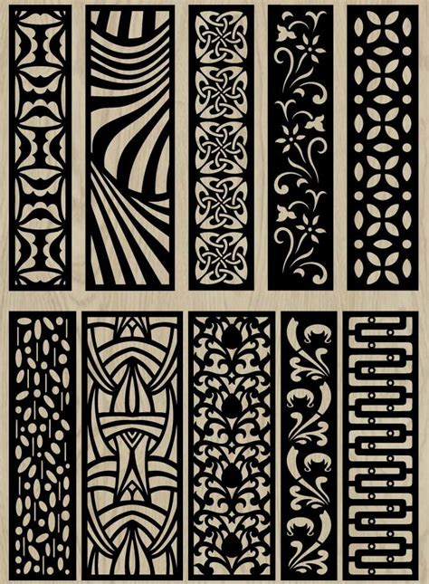 Wood Carving Patterns File Cdr And Dxf Free Vector Download For Cnc Cut Download Vector