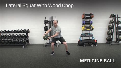 Wood Chop Squat Lateral Shuffle - YouTube