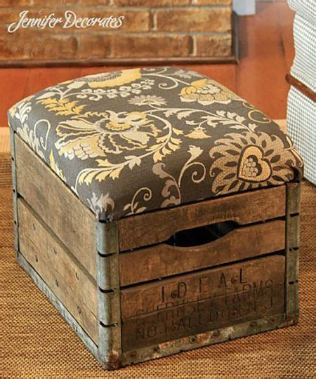 Wood Crate Ottoman Wayfair