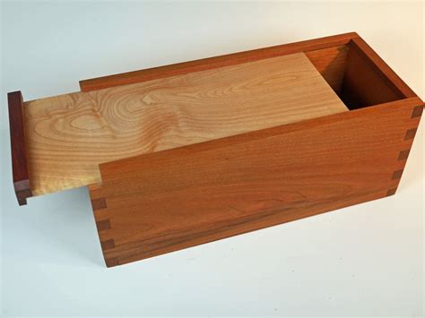 Wood Gift Box With Sliding Lid