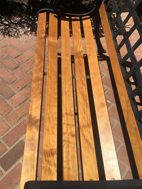 Wood Slat Bench - Etsy