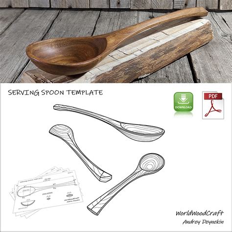 Wood Spoon Template