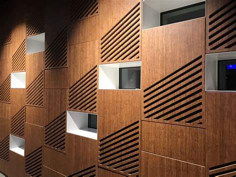 Wood acoustic panel. Great Aesthetics – Wood slat panels add visual interest and texture to walls, as well as natural beauty and timeless style.Wood wall panels give your home a unique look and they suit all types of furniture and upholstery. Improved Insulation – Wood, along with the acoustic felt, is a great insulator that helps prevent heat from escaping from your home … 