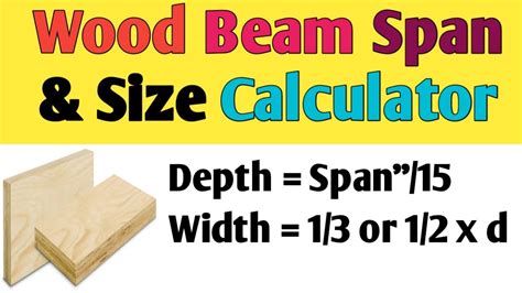 Wood beam load calculation formula.  Feb 16, 2026 · Wood beam span des...