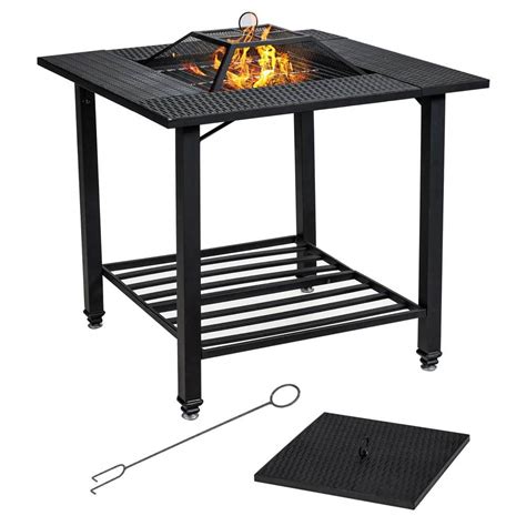 Wood fire pit table.  Shop today! Shop Costway 31.  This fire pit table is designed t...