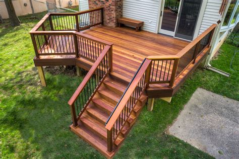 Wood for deck. A deep power washing or scrubbing with a brightener/cleaner is an essential step when preparing an aged wood deck for refinishing, but this action causes the wood fibers of the decking, steps, and railings to swell and lift away from the wood as they expand with water. Once dry, these wood fibers can remain raised and may cause … 