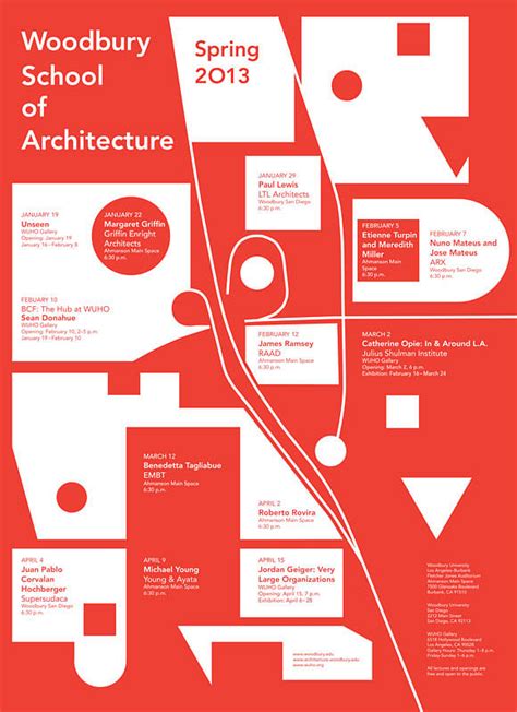 Woodbury School of Architecture Spring 2013 Lecture Series and Events