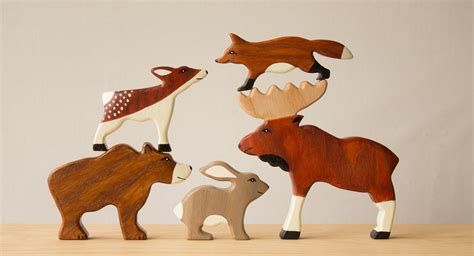 Wooden Forest Animals - Etsy